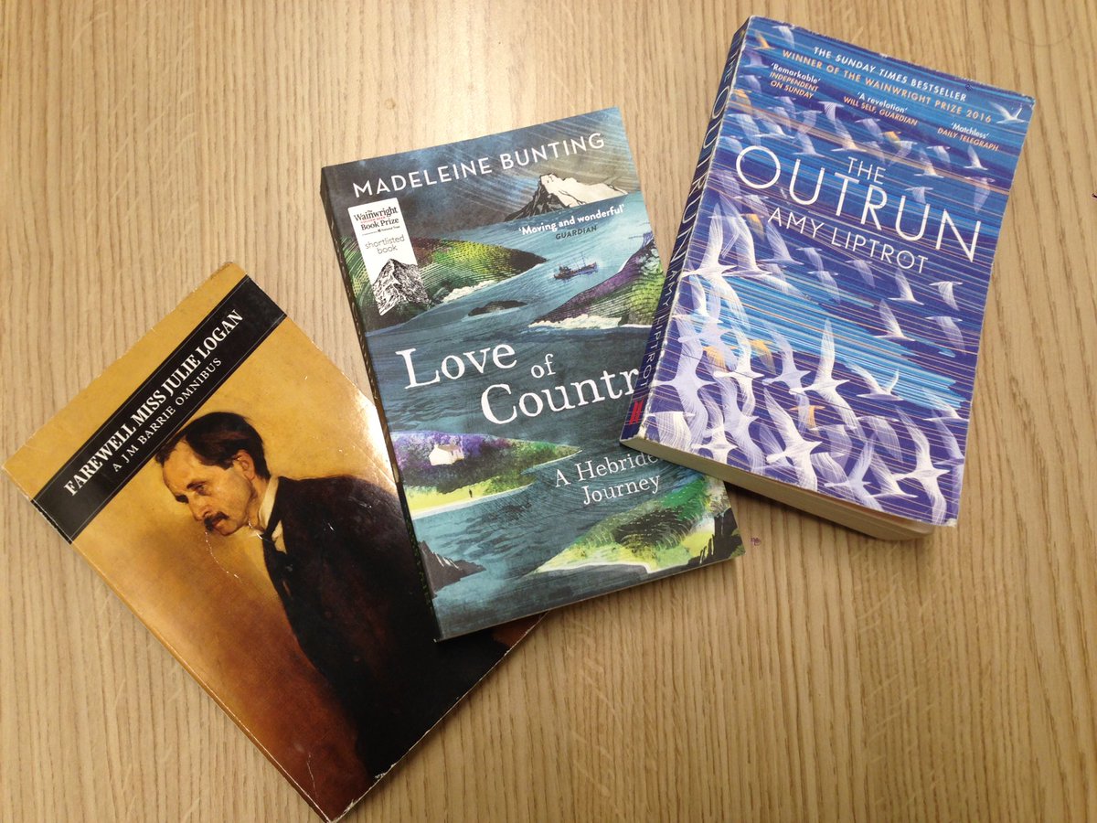 Selected Scottish reading. Getting ready for writing retreat at @eileanshona with @amy_may