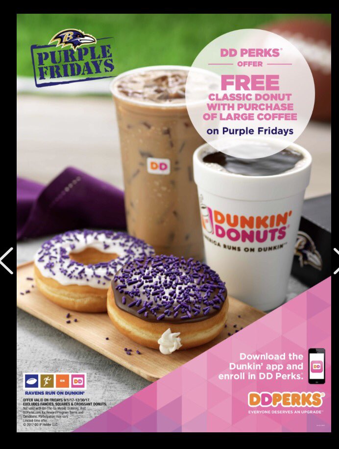 Baltimore Ravens Dunkin Donuts