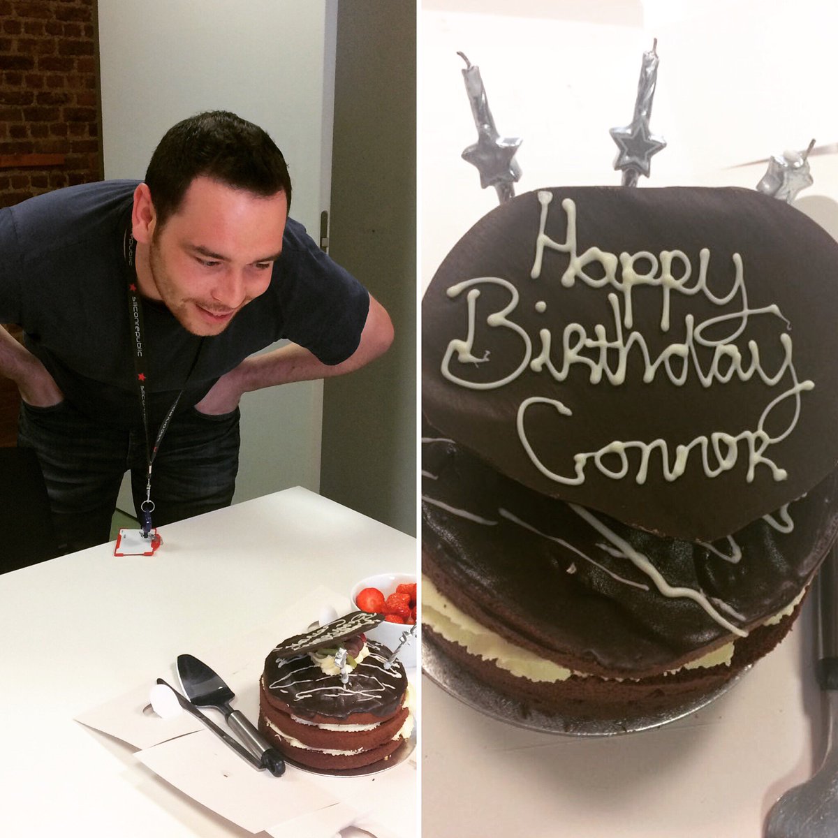 Happy birthday to our AV maven Connor! Nice to put him in front of a camera for once 😁🎂📸🎉 https://t.co/iqQehGt6zG