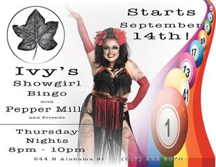 Ivy's is hosting BINGO! Join Pepper Mills Thursday's this fall!
#bingo #gamenight #downtownIndy
