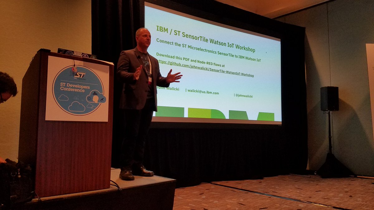 dothewww's tweet photo. Well that didn't take very long to get distracted connecting ST SensorTile to @ibmiot Quickstart dashboard. @johnwalicki #stdevcon2017 https://t.co/8an1hNAL7j