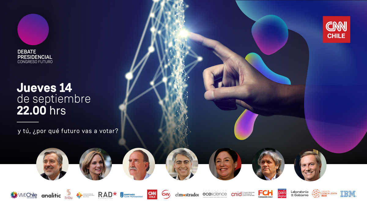 #ÚLTIMOMINUTO Junto a <a href="/CNNChile/">CNN Chile</a> te invitamos a ser parte de un inédito Debate Presidencial en CTI ¿Por qué futuro vas votar? #DebateFuturo