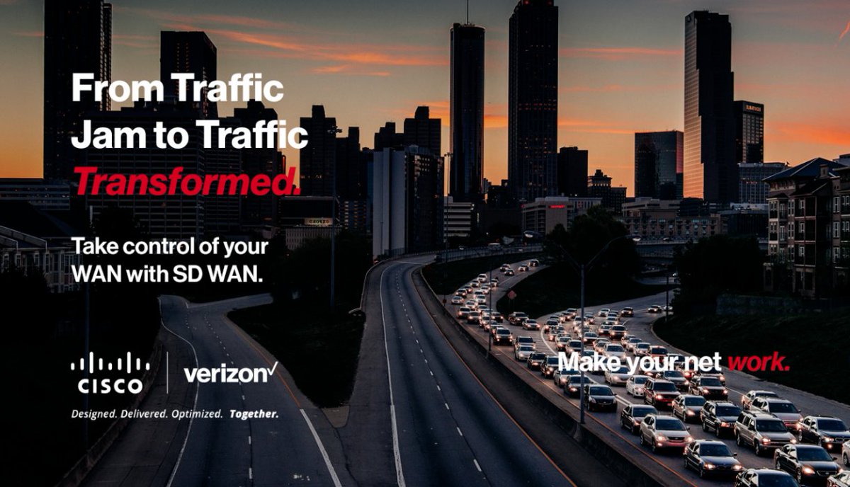 rdgambrell's tweet photo. Use the intelligence of #SDWAN and take the road less traveled, so you can keep your #network running smoothly. https://t.co/P70Wxz2ywZ https://t.co/82L3XIGLfu