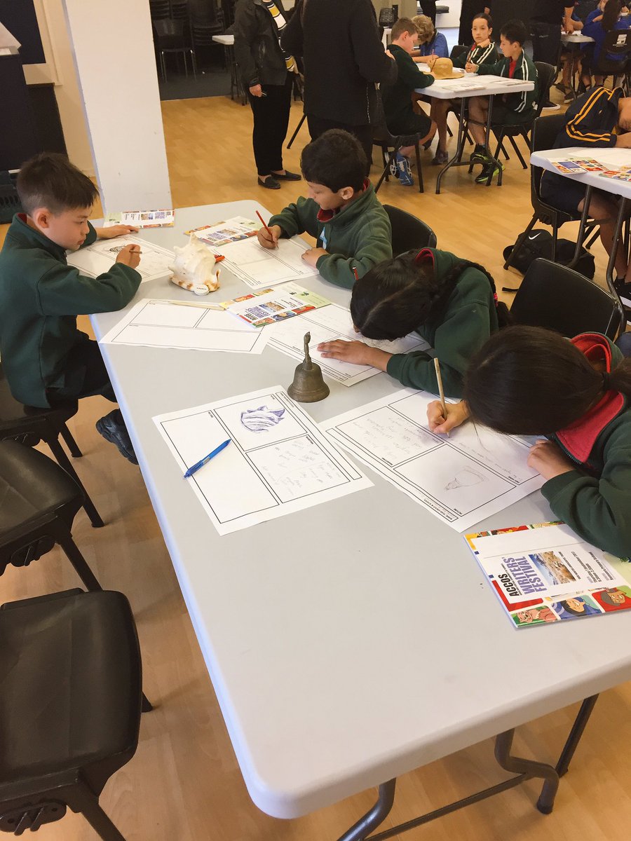 Writers Festival at Remuera Primary School today. Getting our creative juices flowing! 🤔🤔