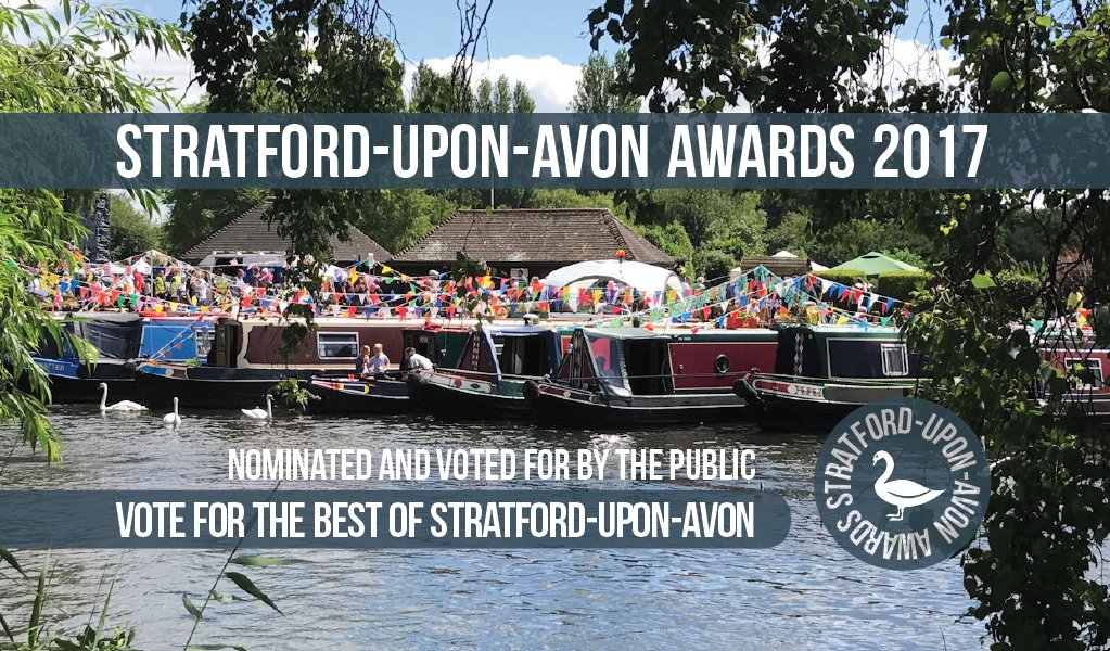 SUA_online's tweet photo. YOUR FAVOURITES NEED YOUR VOTES in the Stratford-upon-Avon Awards. https://t.co/B9WyItkQUi #SUAsaturday https://t.co/qmtBFjlImO