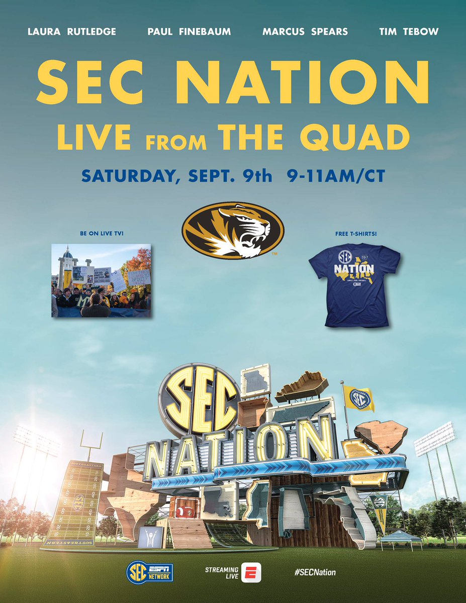 MizzouFarmHouse's tweet photo. Retweet this tweet so that FarmHouse can win VIP passes to the SEC Nation broadcast this Saturday! #SECNation https://t.co/uIrIcdp9yQ