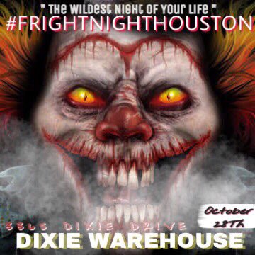 MCRellooo's tweet photo. ๐ #FrightNightHOUSTON ๐ป OCT 28TH @ #DIXIEWAREHOUSE | $200 Costume Contest ๐ฐ๐ฎ๐พโโ๏ธ | LIVE VAMPIRES | 3 DJS x 3 MCS ๐ 3365 Dixie Dr. https://t.co/xOwYxaAIY6
