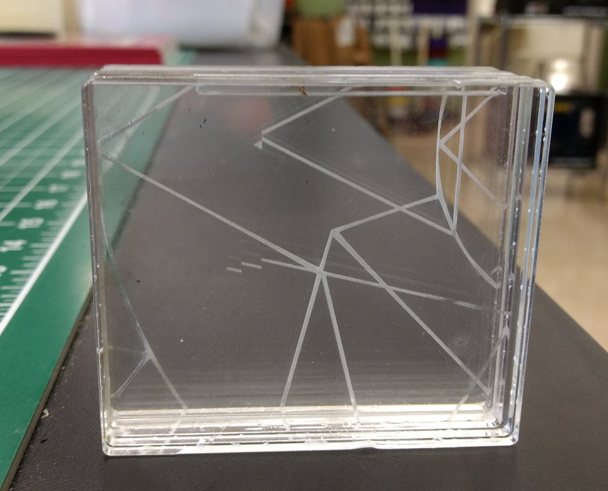 growAllison's tweet image. We're making #lasercut hot glue gun stations, and I'm musing on the #potentialProject possibilities of stacked engraved acrylic