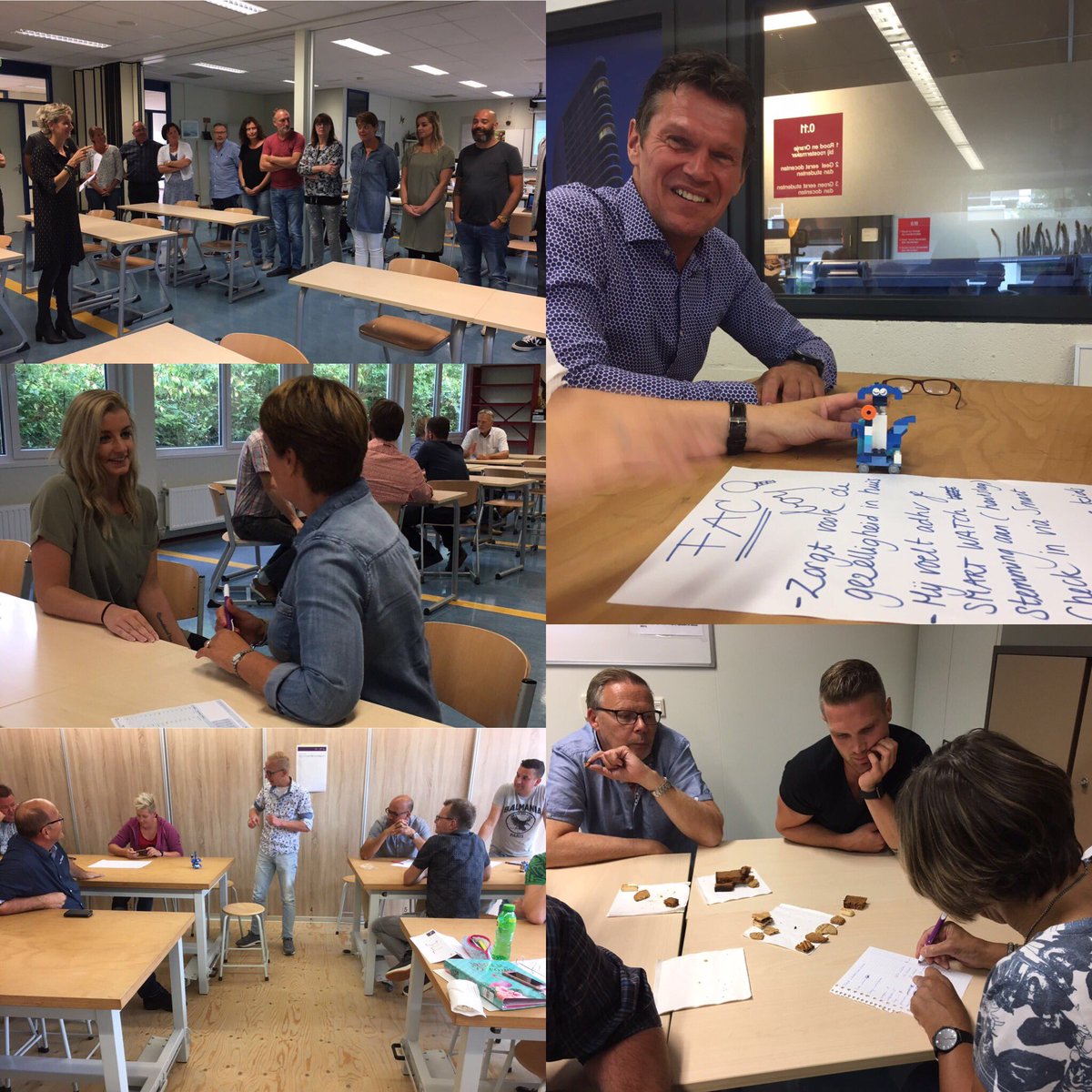 Deze en vorige week zijn vier groepen vmbo-docenten gestart met de #fontys #minor D&amp;P O.a. kennismaken en keuzevakchallenge #DenP #vmbo #FEC