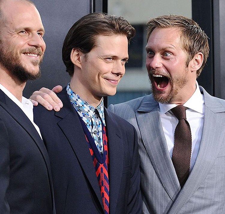 Alexander Skarsgard creepin on his brother at the #It premiere is me every ...