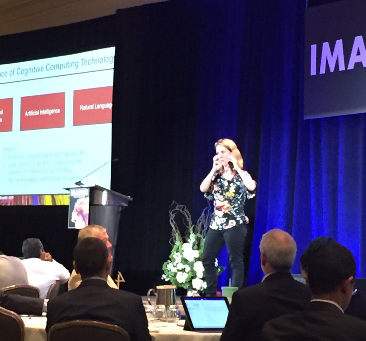 Dee Fitzgerald, Director of Analytics for <a href="/Unilever/">Unilever</a> talking about use of cognitive computing #Imagine2030