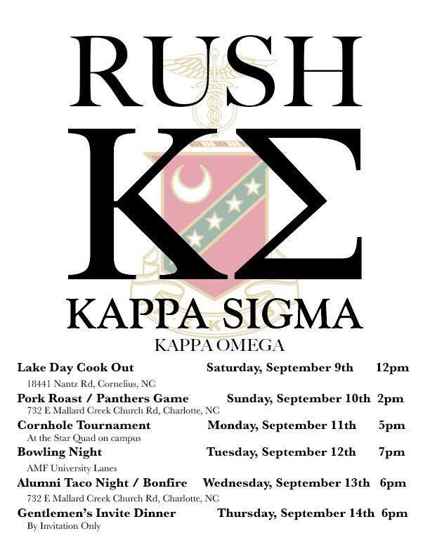 Fellas, here is our rush schedule for this fall! Please reach out if you have any questions, otherwise we look forward to a great rush week