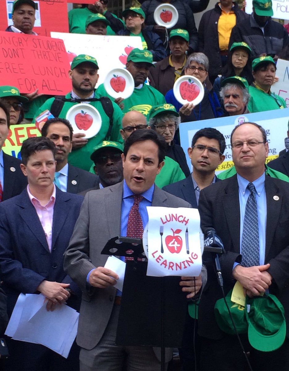 Free school lunch is now available for all <a href="/NYCSchools/">NYC Public Schools</a> students. We are combating stigma of poverty &amp; ensuring no child is hungry at school.