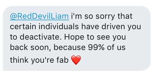 WWPositivity's tweet image. @RedDevilLiam 🌹