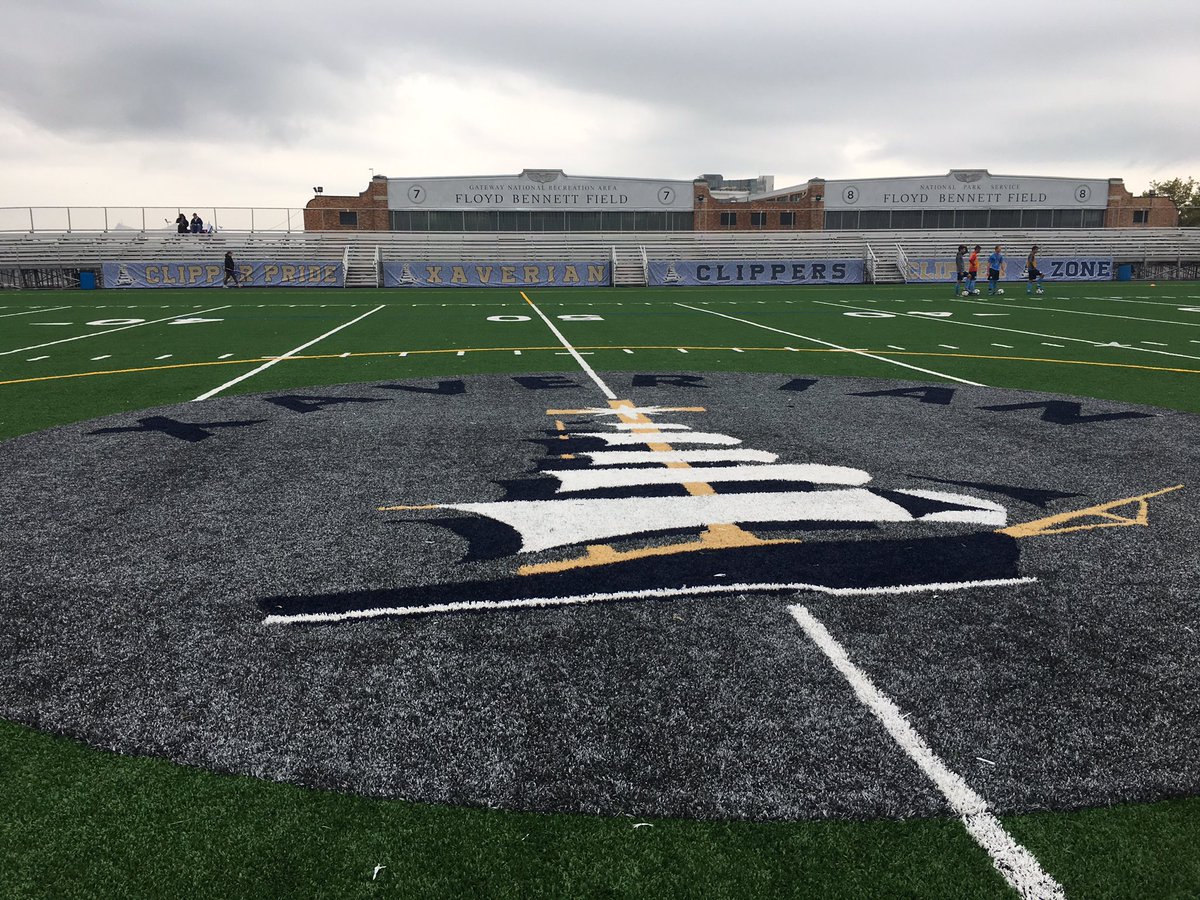 eliovelez's tweet photo. At @XaverianHS home field at @AviatorSports for the @CHSAA_NYC boys soccer season opener vs @Molloyhs https://t.co/IAQ3veoSYD