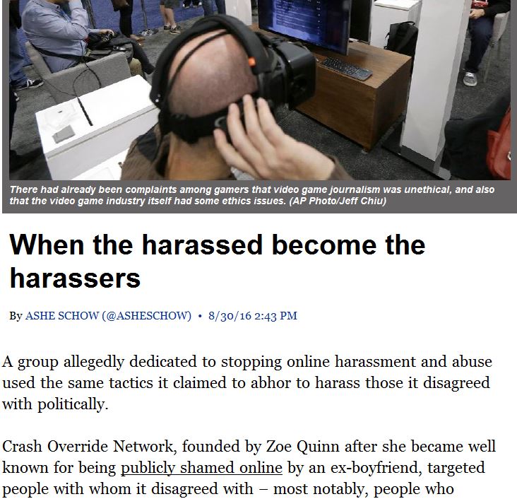 birefird's tweet photo. @Johnny_Dodd This is what People magazine is promoting #crashoverridenetwork #crashoverride #hackharassment | https://t.co/9mcqgHA1X9 https://t.co/wGQscLTWku