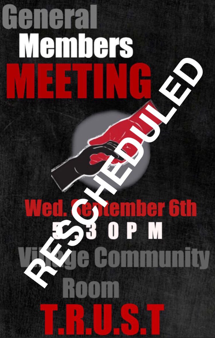 TrustODU's tweet photo. Due to inclement weather our first General Members meeting has been rescheduled! Stay posted for our new date! Sorry for any inconvenience! https://t.co/0oLO54CAWT