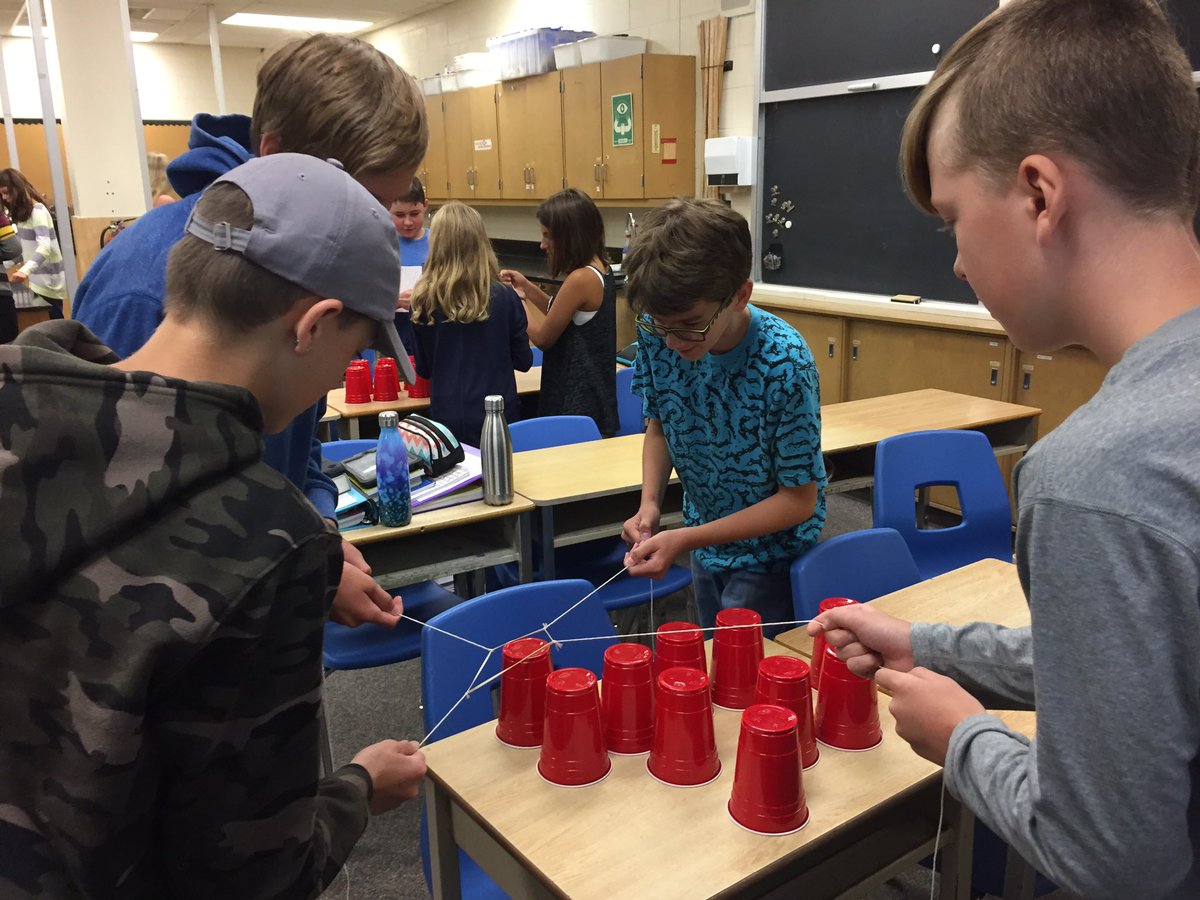 Building challenge in science. #teamwork #ProblemSolving