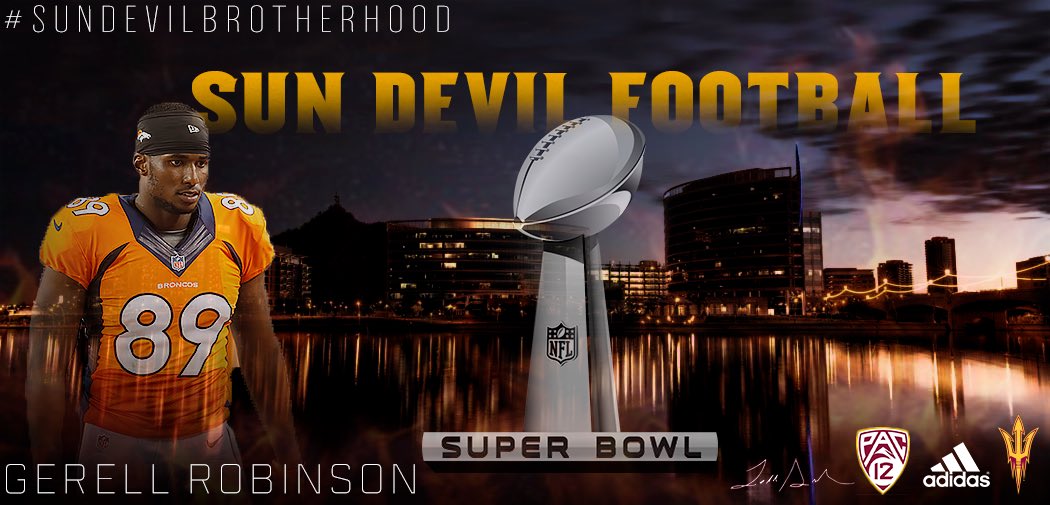 Sun Devil Football Spotlight 

Sun Devils in the Super Bowl:
Gerell Robinson

#ASULegend
#SunDevil4Life
#SunDevilBrotherhood