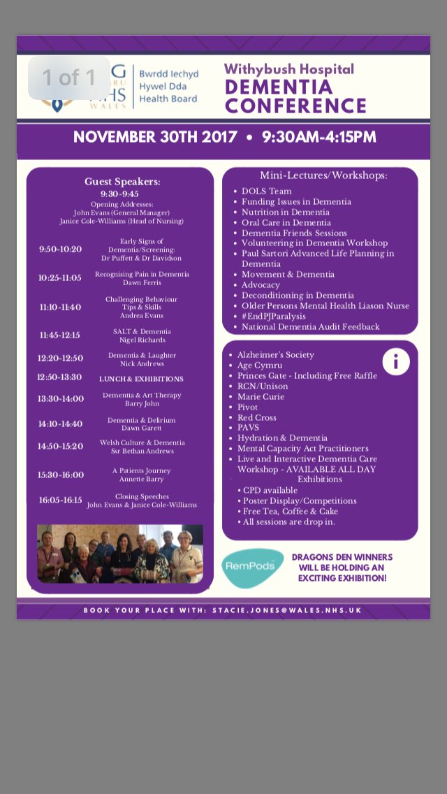 lkm4848's tweet image. Together Towards Tomorrow #makingeveryconnectioncount #dementiafriendly #WithybushDementiaConference Book Your Place. @HywelDdaHB
