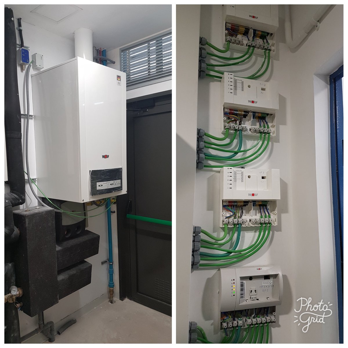 realwolfireland's tweet photo. #WOLF CGB 75kW Boiler installed at Dublin Airport. MM &amp; KM modules controlling all the pumps, mixer valves and room stats! #madeingermany https://t.co/nPD3XVf6kf
