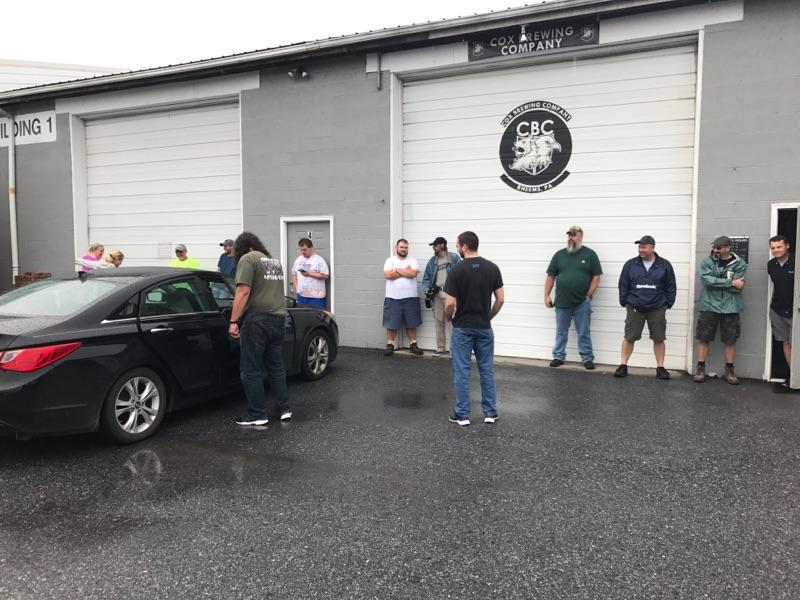 The line is forming for our release tonight,  Mother Nature is holding off the rain!!