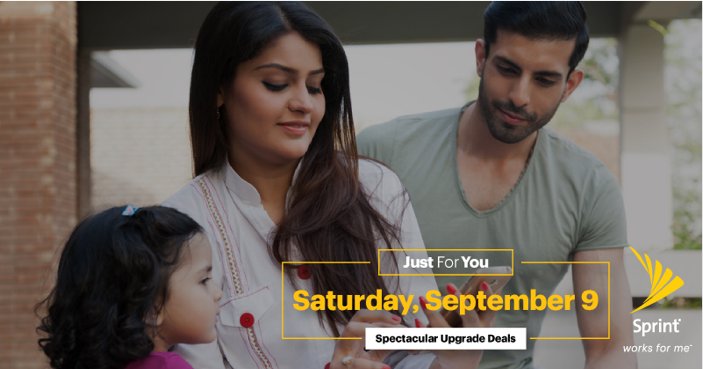 .@Sprint customers are the BEST, so we’re holding a special event this weekend, #JustForYou. sprint.co/stores
