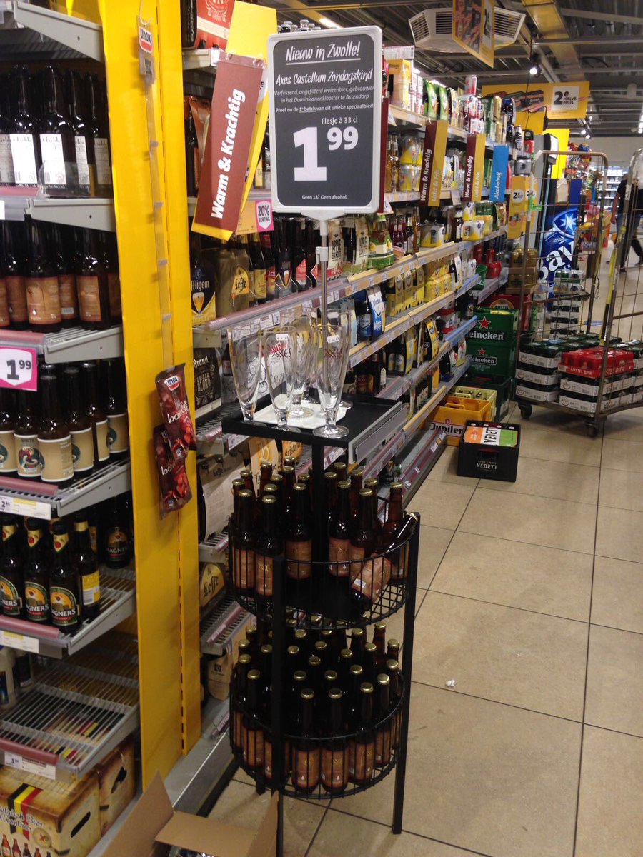 AxesCastellum's tweet photo. Nu ook verkrijgbaar bij @JumboAssendorp #Assendorp #Zwolle #ambasadeur #zondagskind #bier #craftbeer https://t.co/J0Szqs06B5