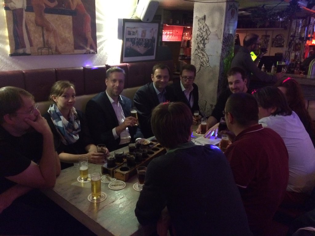 FSEconf's tweet image. Last men standing after reception at #esecfse
The place is called Zeitgeist, it is somehow visionary ;-)