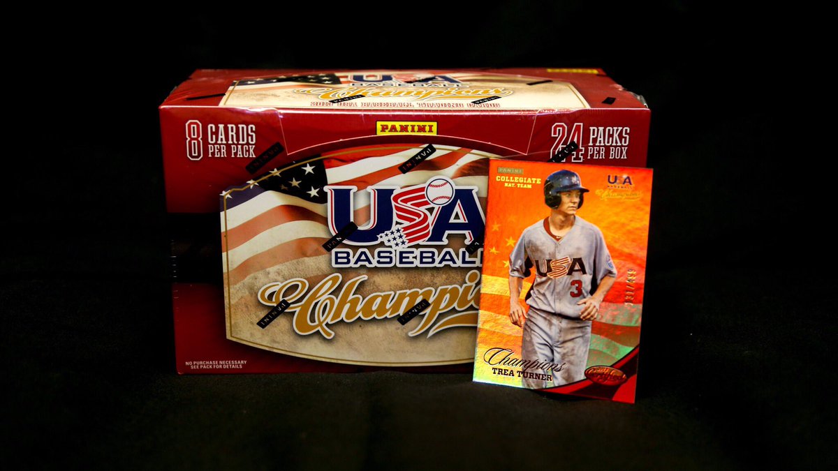 USABaseball's tweet photo. You're halfway to the weekend! Let's celebrate with free stuff.

RT to win a @treavturner card and a sealed 2013 Champions 24 pack Hobby Box https://t.co/TLcmiW1hDb