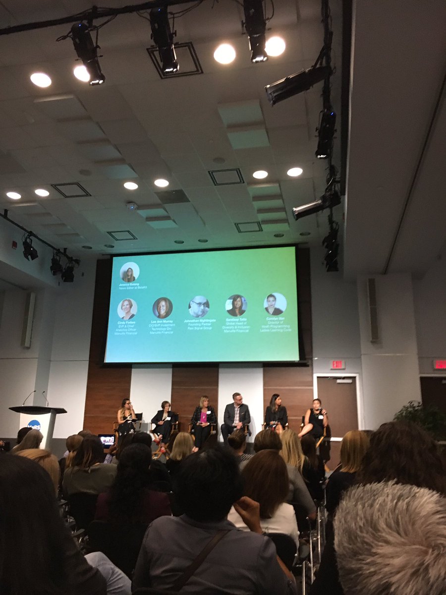 TracyTrenary's tweet photo. When it comes to #tech &amp; education, we can't let there be barriers- @CarolynVan #LoftPresents @MaRSDD https://t.co/rNjqHACxVY
