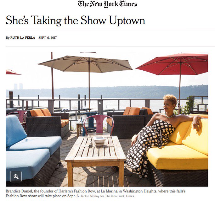 #LaMarinaNYC is honored to host #HarlemsFashionRow ✨ 
nytimes.com/2017/09/06/fas… ⭐
#fashion #event #nyfw #harlem #today