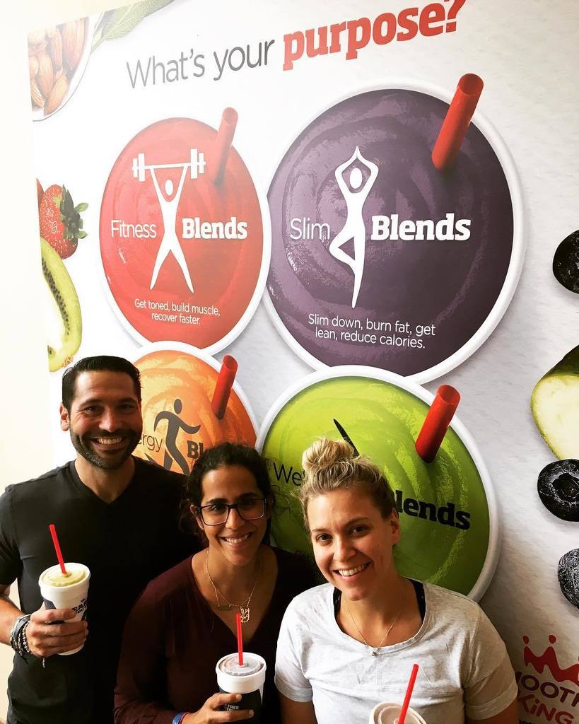 Getting ready for the Gleason Classic with some of @smoothieking new healthy blends and our three health nuts Aman… ift.tt/2gHK2sQ