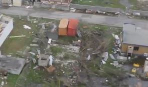 the_real_shull's tweet image. @abstvradio flying over #barbuda with PM Gaston Brown. Brown said country is rubble..60% of homes destroyed.
Pics courtesy of @abstvradio
