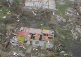 the_real_shull's tweet image. @abstvradio flying over #barbuda with PM Gaston Brown. Brown said country is rubble..60% of homes destroyed.
Pics courtesy of @abstvradio