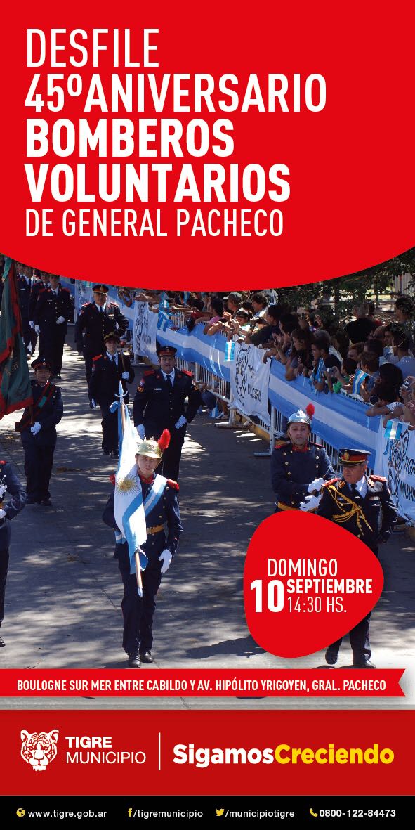 HolaMaga's tweet photo. #45Aniversario! Desfile de #BomberosPacheco #BVGP #SoyBombero #SoyTigre 🚒❤ https://t.co/ce6Fdx3t29