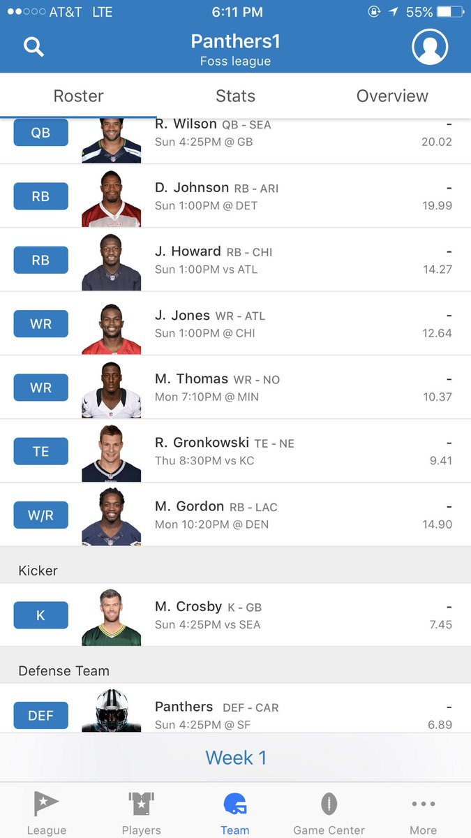 btampling's tweet image. Going undefeated in fantasy this season!!