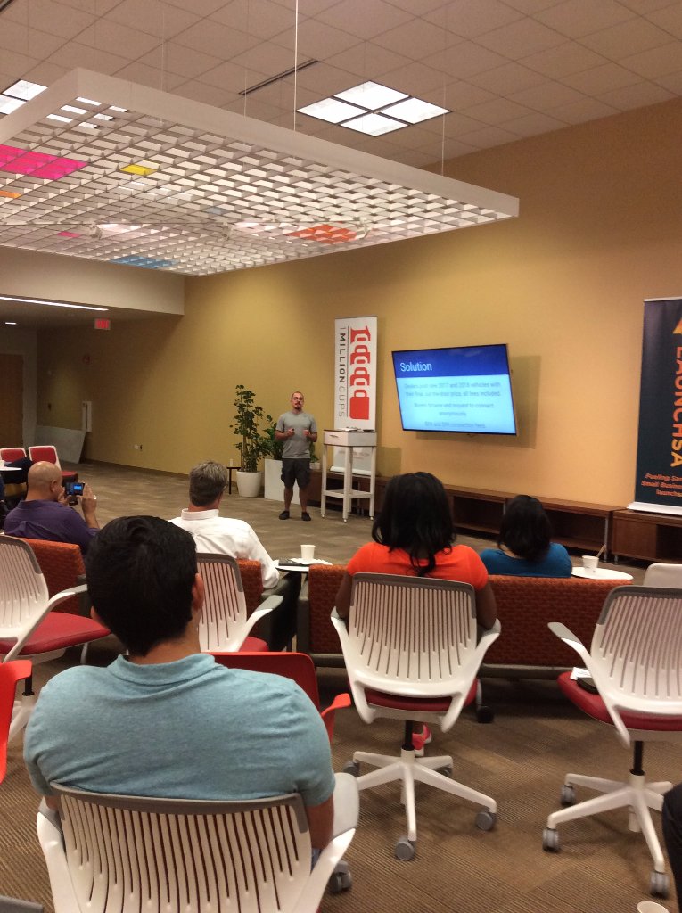 Art Gómez Tagle gave an awesome pitch <a href="/1MillionCups/">1 Million Cups</a> of <a href="/EnjoyACar/">EnjoyACar</a> ,making it easy and hassle-free for people to find the best priced new car