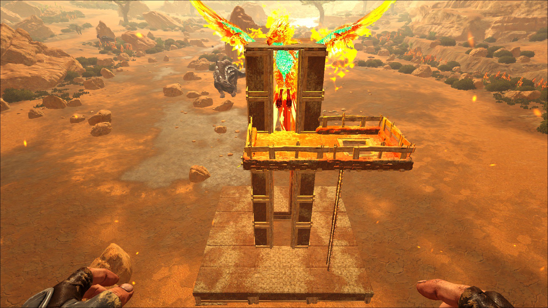 Uzivatel 魅惑色のぱんだ Na Twitteru Ark ローカルでフェニックスのいろいろ検証してみました 究極的にトラップはこれが最効率なんじゃないかと思います W 試してないですがワイバーンのブレスも当てれるはず 材質は石かアドベでいい