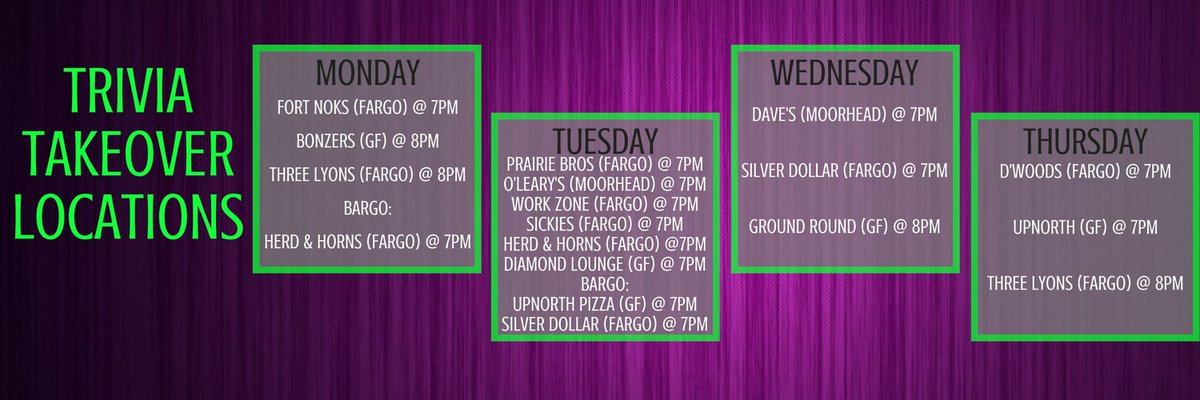 Check out our new header photo
Your team can attend more than one game per week at different locations to earn more league points!