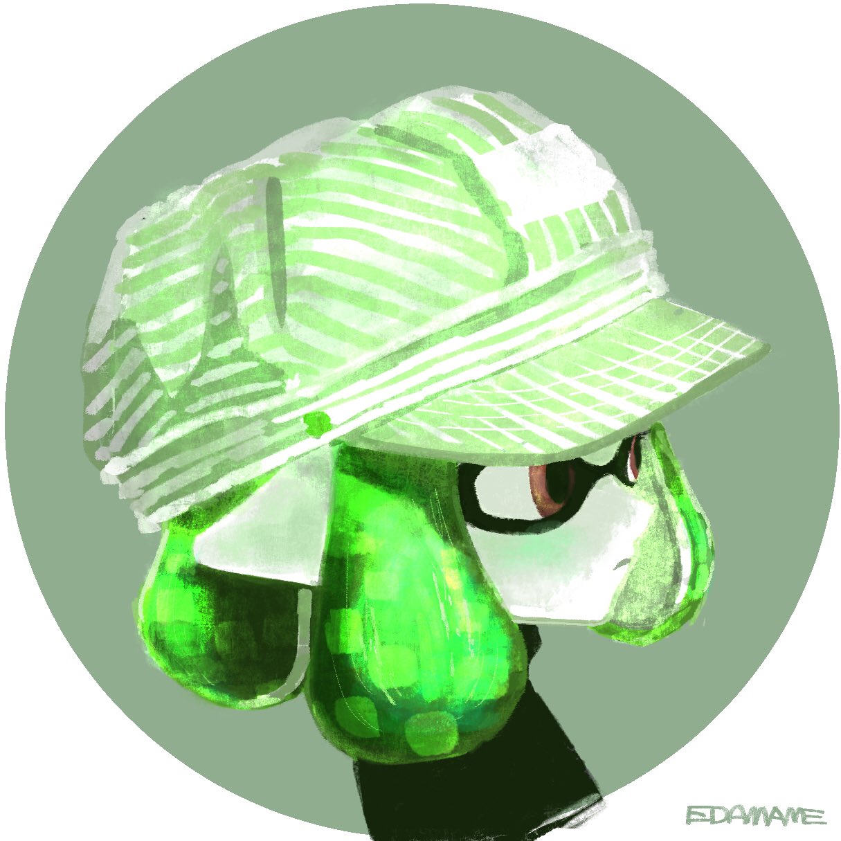 えだまめ ヒッコリーワークキャップ スプラトゥーン2 Splatoon2 フリーアイコン