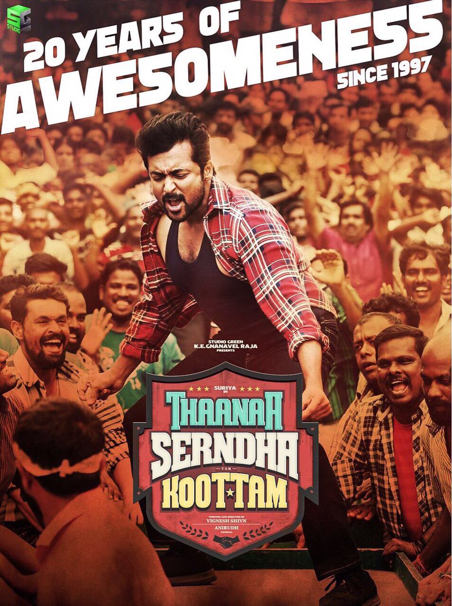 RaskalBaskar's tweet photo. Wow! Rocking! #20YearsOfSuriya waiting for #Tsk @Suriya_offl good to see you again like this! Hope you fulfill our wishes in #TSK π€π»π€π»β€οΈβ€οΈ https://t.co/9PYn4L1Tb6