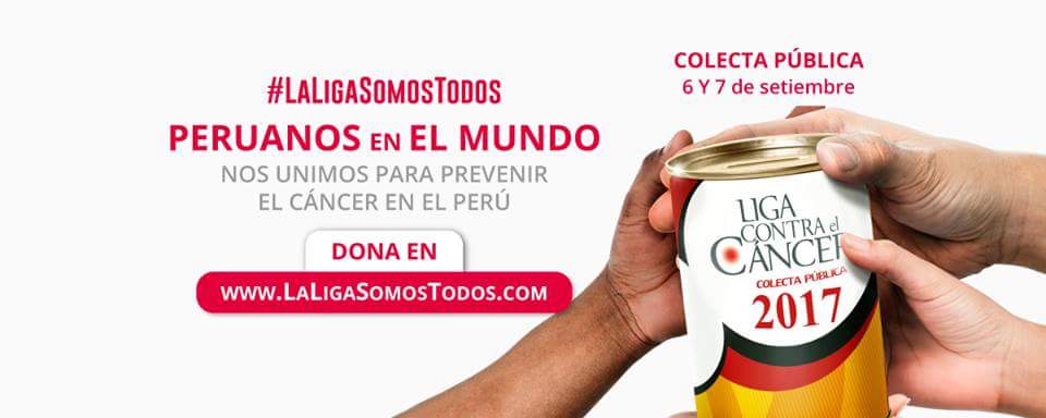 chambcomocancha's tweet photo. Tú tienes una misión muy importante en la Colecta Pública de la Liga Contra el Cáncer. 
Este 06 y 07 de Setiembre #LaLigaSomosTodos https://t.co/JA0bJ7ebeg