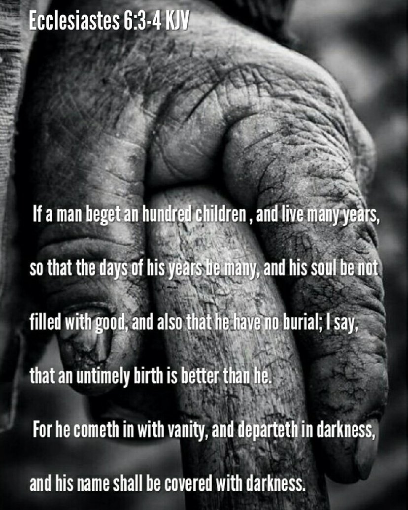 Bible Verses Kjv On Twitter: "Ecclesiastes 6:4 Kjv For He Cometh In With  Vanity, And Departeth In Darkness, And His Name Shall Be Covered With  Darkness. Https://T.co/Cyuuyz5Ztu" / Twitter