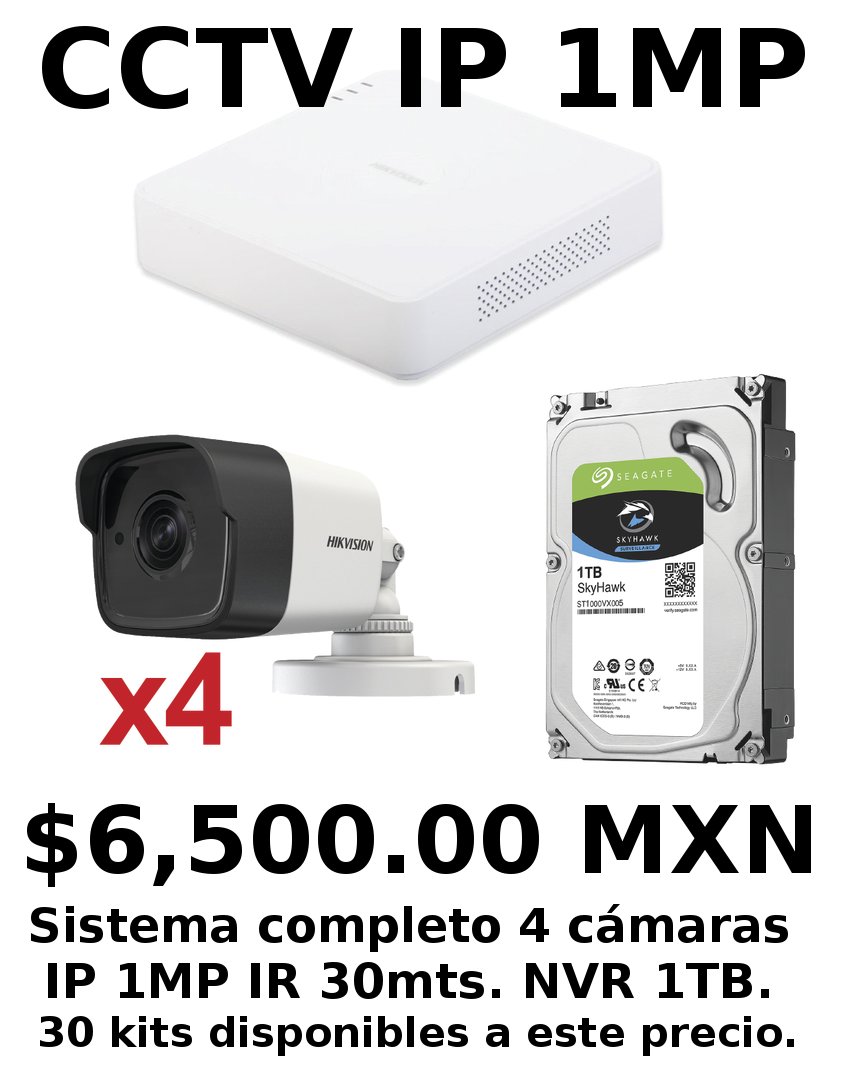 COBARSA_css's tweet photo. Solo 30 kits a este precio de distribuidor. #CCTV #IP #seguridad #camaraip https://t.co/yM9RlnlvoD