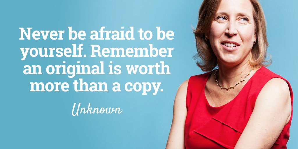 DaveJShank's tweet photo. Never be afraid to be yourself. Remember an original is worth more than a copy. - Unknown #quote #freeSPIRIT https://t.co/fNTEKohAw3