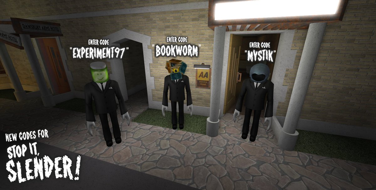 Stop It Slender 2 Sis2roblox Twitter - robloxstop it slender 2 twiter codes by gamemaster