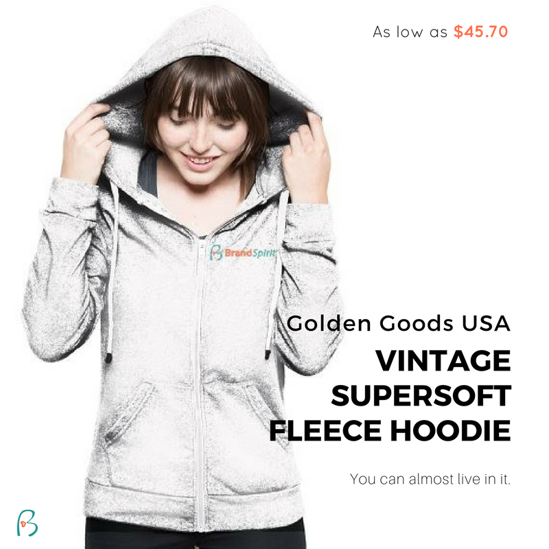 This comfy and slim-fit unisex hoodie by #GoldenGoodsUSA is the perfect giveaway for students. 🤓  Order here: bit.ly/2j1TNX2
