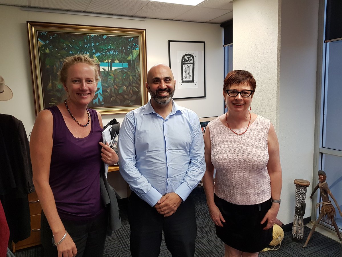 CLCsAustralia's tweet photo. Tuesday meeting with Suzan & Fiona at Legal Aid NT talking CLCs & collaboration across the justice sector #equaljustice #ntlaw #communitylaw https://t.co/6UkCnXIvkJ