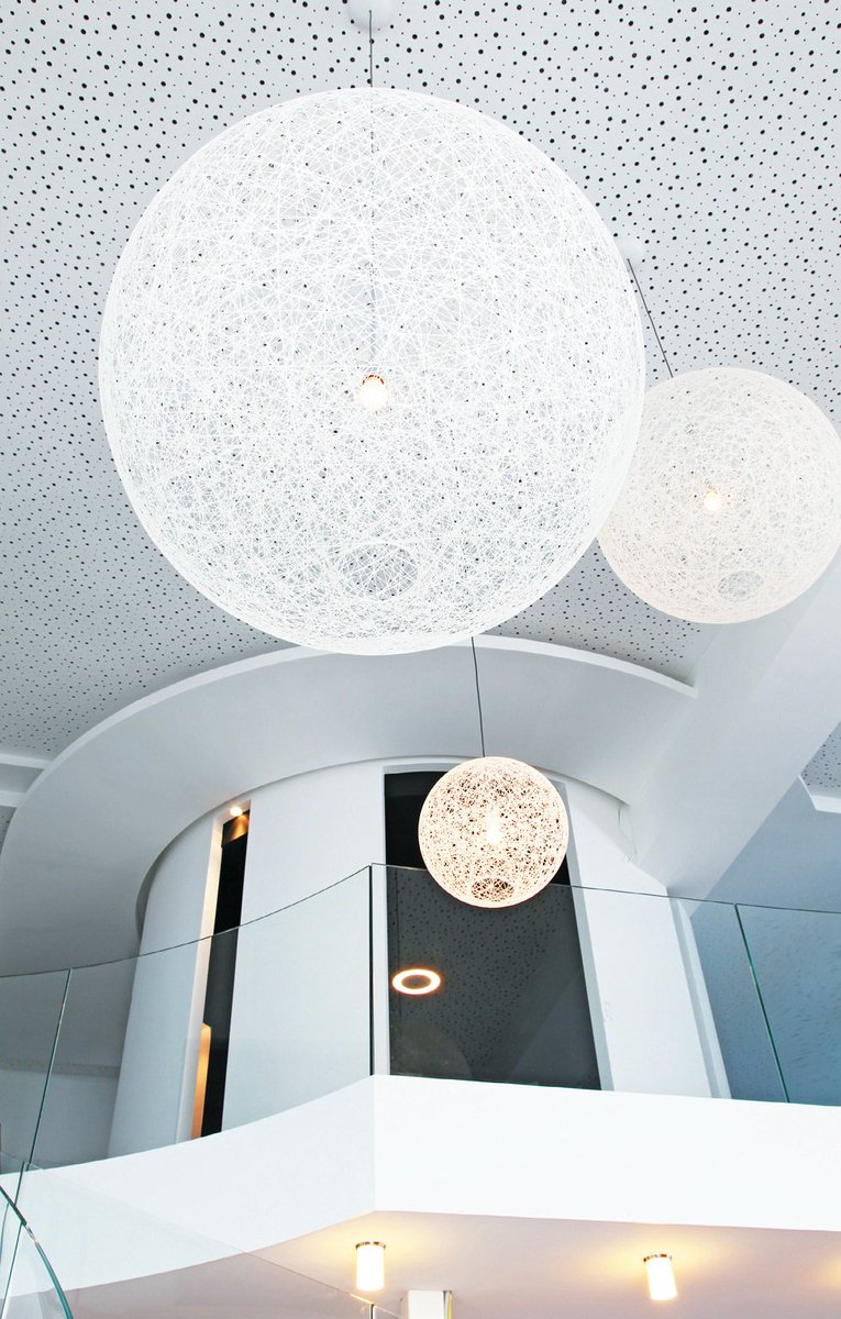 CSRGyprock's tweet image. Acoustic performance with design freedom. #Specify Gyprock Rigitone Perforated plasterboard for a clever monolithic look